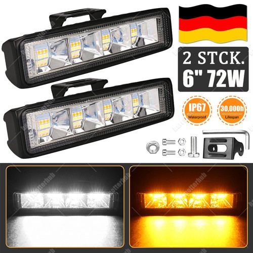 Led arbeitsscheinwerfer 72w - 2x,