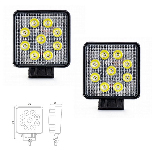 Led arbeitsscheinwerfer 12v - 2x,