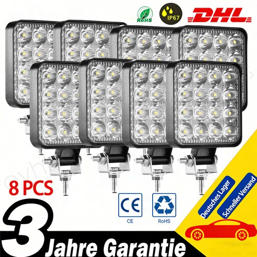 Led arbeitsscheinwerfer kfz - 8x,