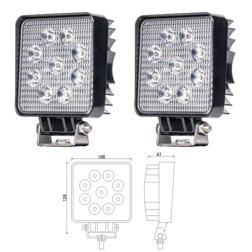 Led arbeitsscheinwerfer 12v - 2x,