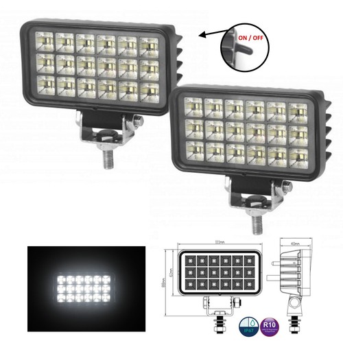 Led arbeitsscheinwerfer 12v - 2x,