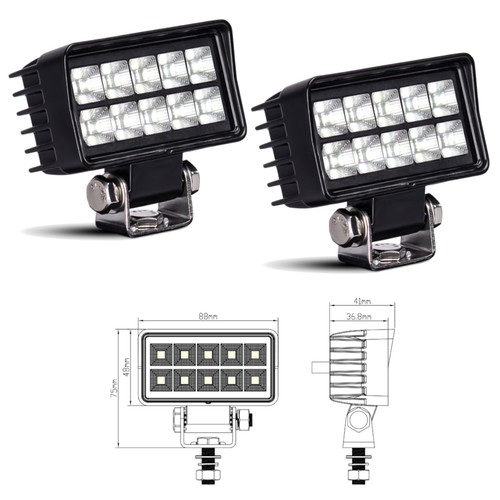 Led arbeitsscheinwerfer 12v - 2x,
