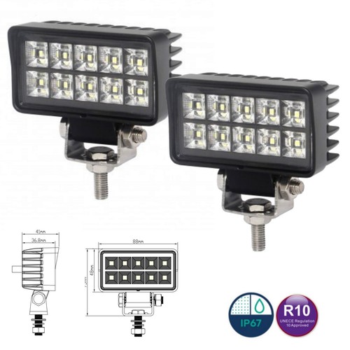 Led arbeitsscheinwerfer 12v - 2x,