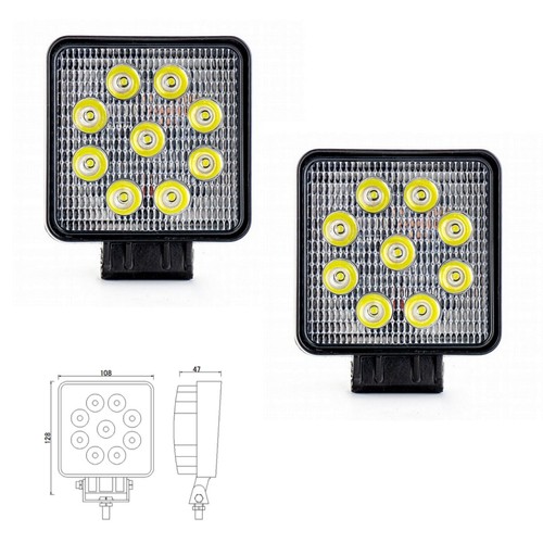 Led arbeitsscheinwerfer 12v - 2x,