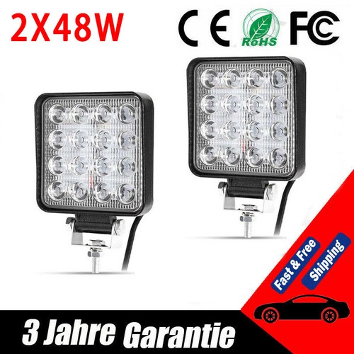 48w led arbeitsscheinwerfer - 2x,